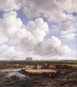  isaakszoon - Vue de Haarlem avec des décolorations Jacob Isaakszoon van Ruisdael